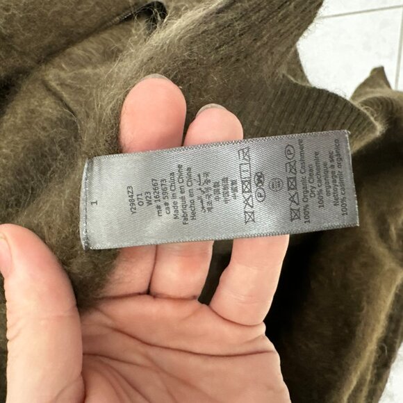 JOHN VARVATOS CASHMERE "Catherine" Hoodie in Green sz.M (MSRP $798) - Picture 8 of 9